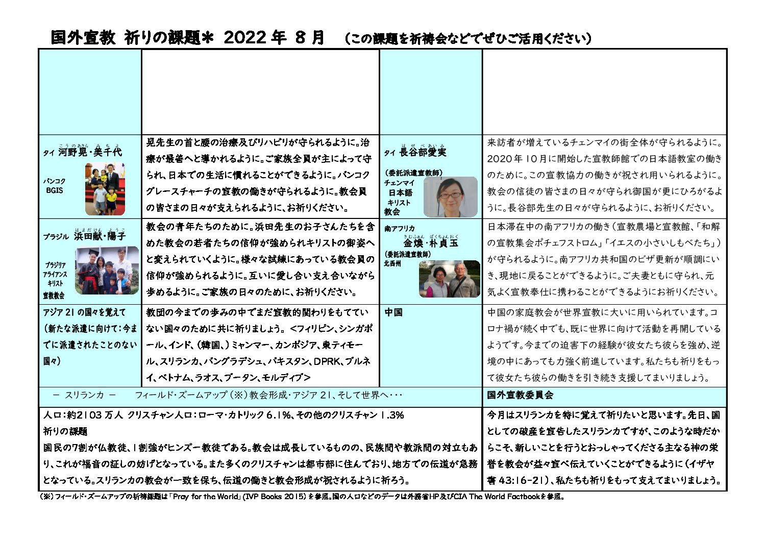 【国外】祈りの課題2022年8月HP用（確定版）
