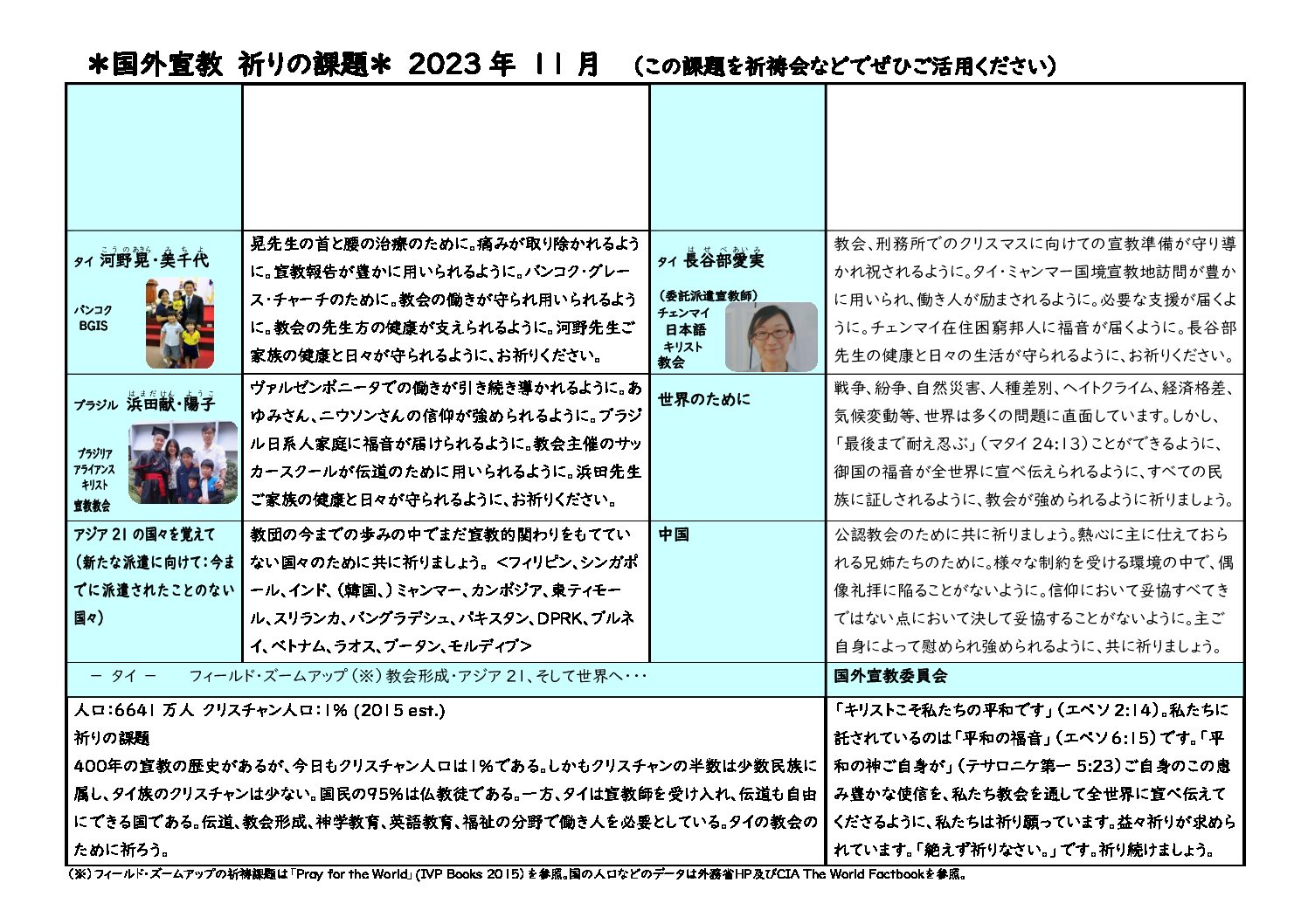 【国外】祈りの課題2023年11月HP版（確定版）