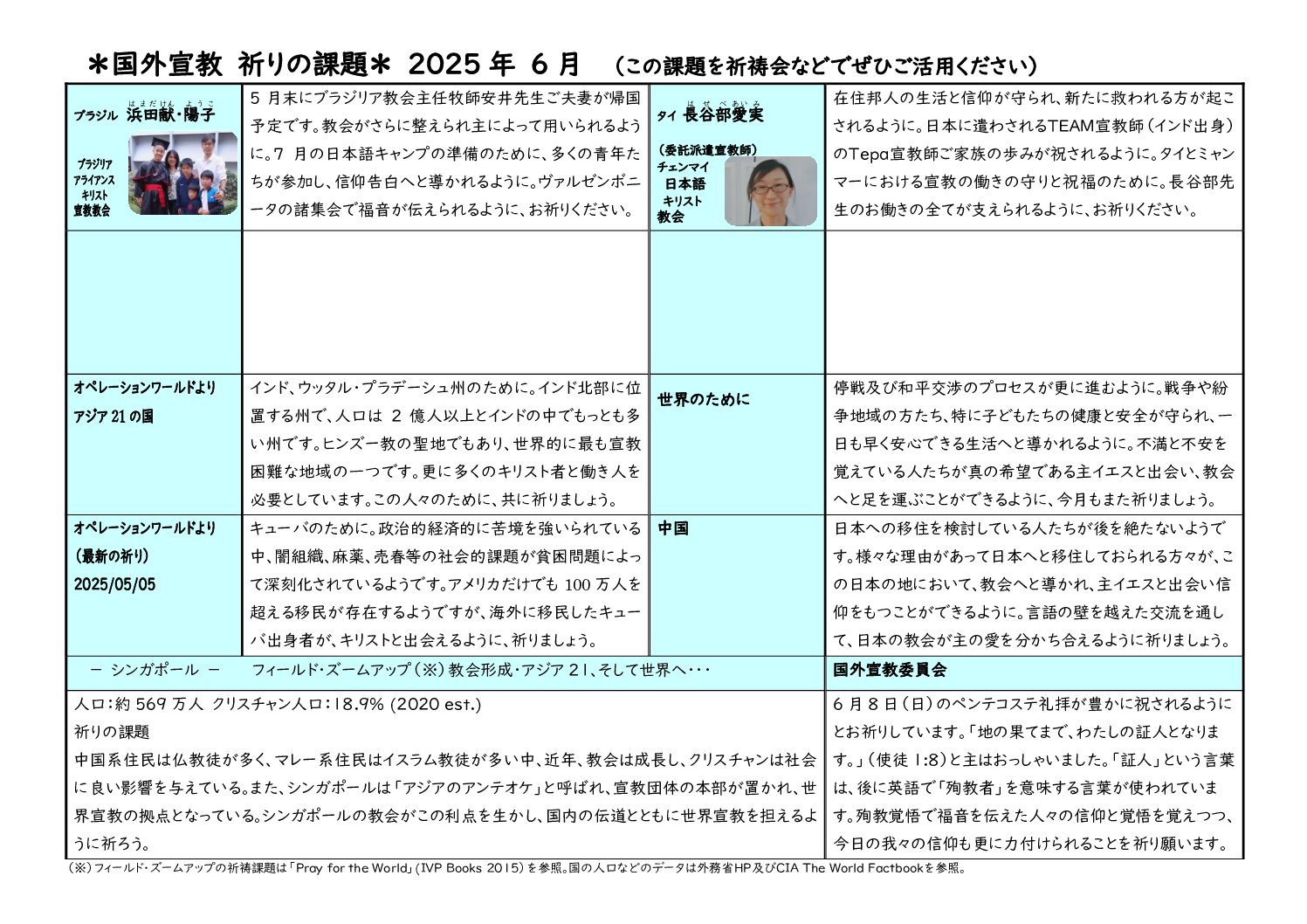 【国外】祈りの課題2025年6月HP版（確定版）