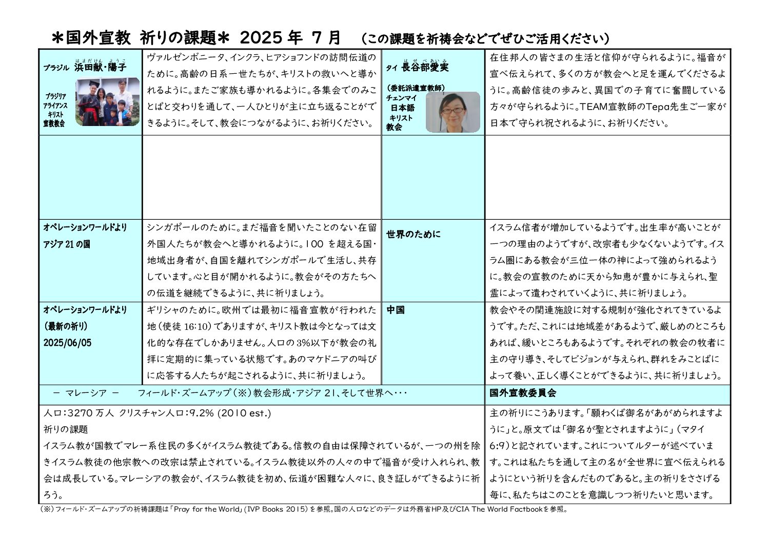 【国外】祈りの課題2025年7月HP版（確定版）